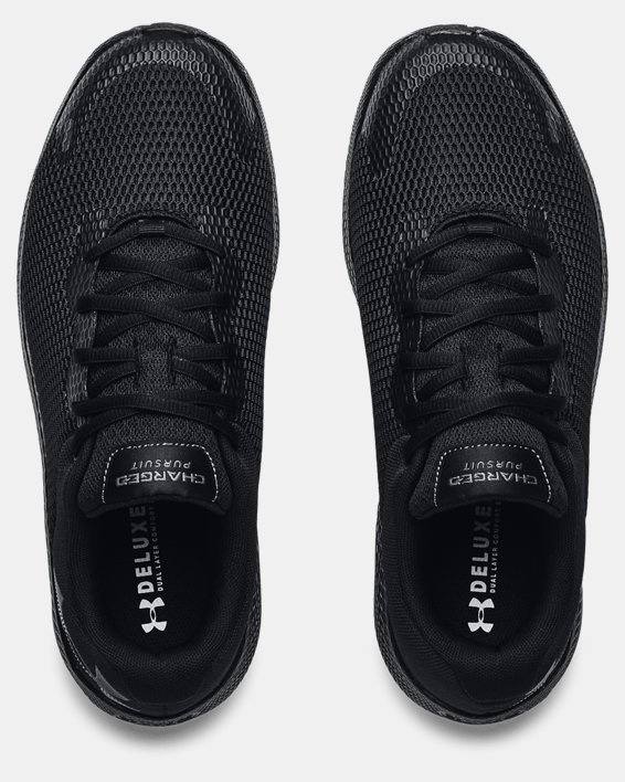Men's UA Charged Pursuit 2 Big Logo Running Shoes, Black, pdpMainDesktop image number 2